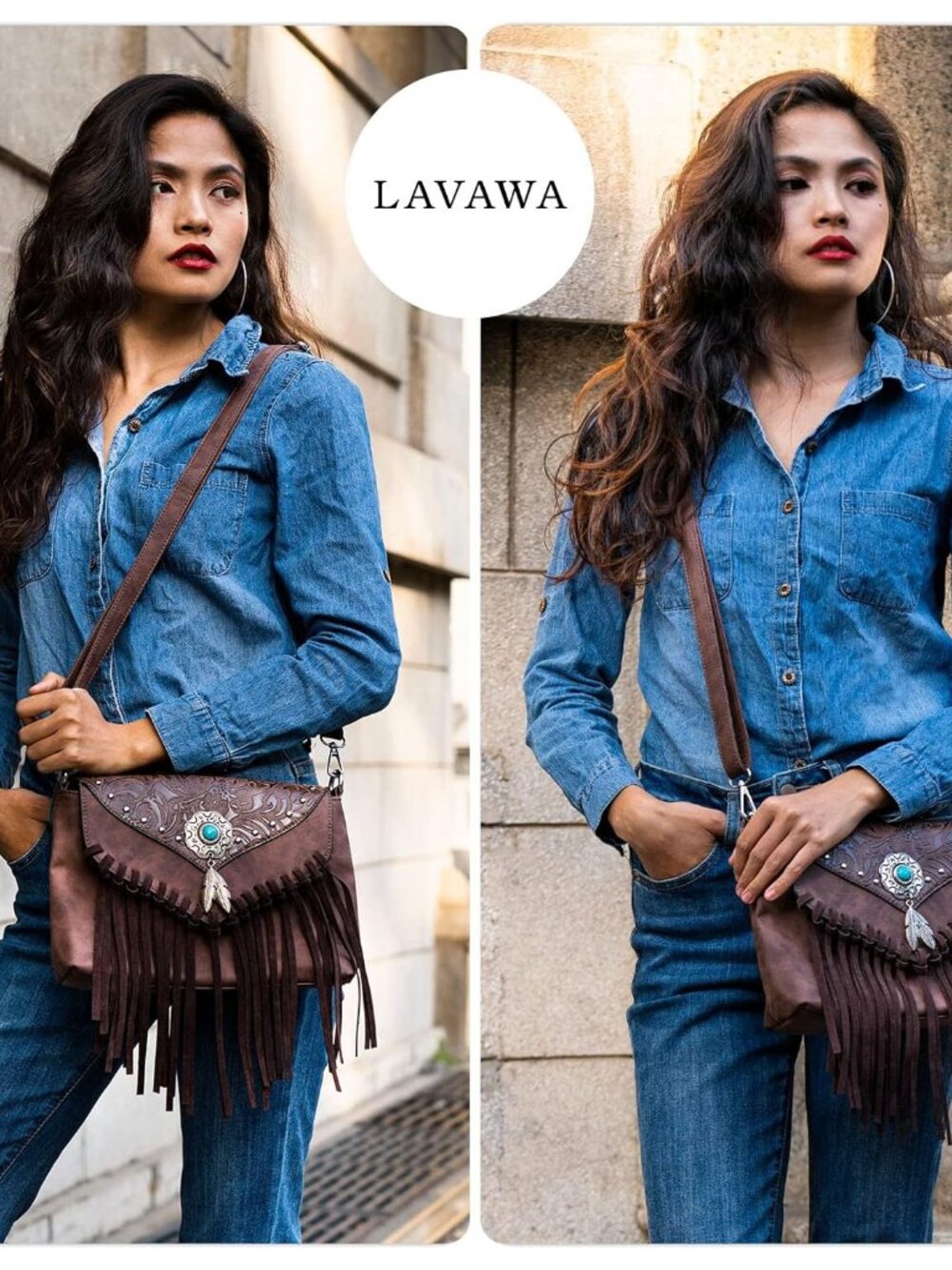 Small Crossbody Bags for Women Crossbody Handbag Fringe Purse Tassel Shoulder Ba - Picture 2 of 7